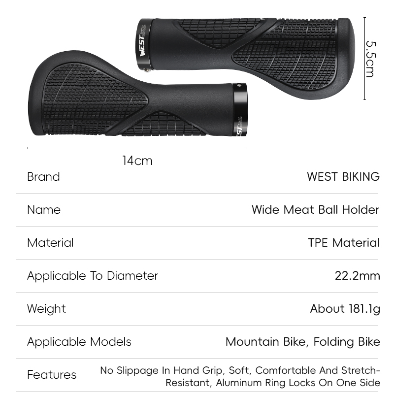 WEST BIKING-empuñaduras de man - Commuter Bike Lock reseña y precio